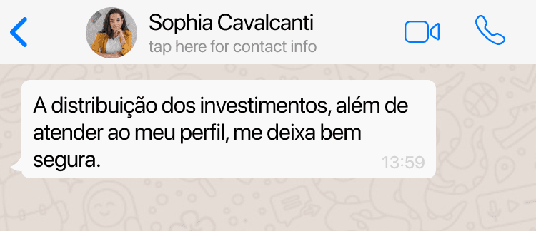 LP - Independência Financeira 7 depoimentos clientes whatsapp 5